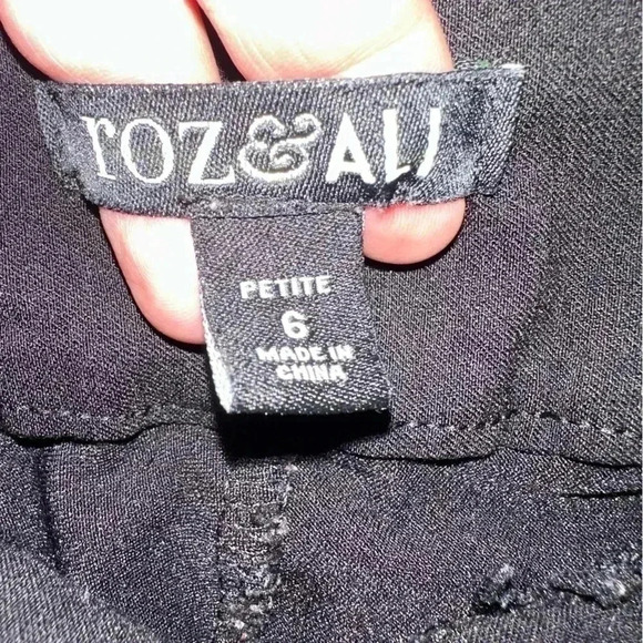 Roz & Ali Black Dress Pants - Picture 3 of 5
